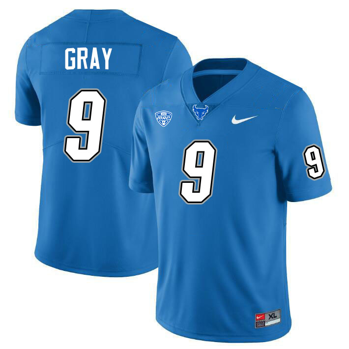 Gunnar Gray UB Bulls Jersey,University Of Buffalo Bulls #9 Gunnar Gray Jersey Youth-Blue